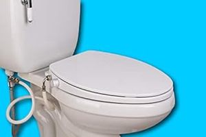lot 20803 image: GenieBidet STEALTH Elongated Bidet Seat  Self Cleaning Dual Nozzles  Rear & Feminine Cleaning  No wiring required. Easy 20 minute install  Hybrid T with ONOFF Included (B08TB5VLF1) - Retail $105