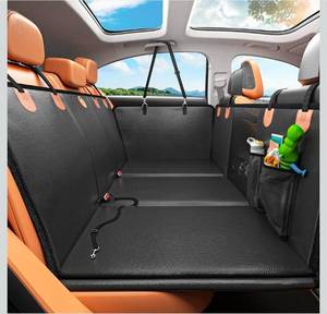 lot 20841 image: MYJAQI Back Seat Extender for Dogs, Waterproof Dog Car Seat Cover for Back Seat with Hard Bottom, 2026 Upgraded Material, Anti Scratch, Safer, Easy to Use and Clean, Holds 400lbs - Retail $119