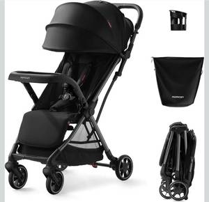 lot 20842 image: Momcozy ClickGo Lightweight Stroller, Compact Travel Stroller for Airplane with One-Click Fold, Baby Strollers and Toddler Stroller with Large Canopy for Kids from 0 Months, Extendable UPF50 Canopy - Retail $299
