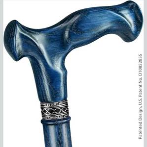 lot 20850 image: Asterom Handcrafted Canes for Men - Ergonomic, Stylish, Wooden Walking Cane for Men, Cool Walking Sticks for Seniors - Retail $88