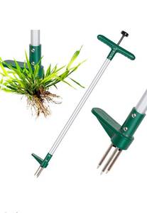 lot 20916 image: Walensee Weed Puller, Stand Up Weeder Hand Tool, Long Handle Garden Weeding Tool with 3 Claws, Hand Weed Hound Weed Puller for Dandelion, Standup Weed Root Pulling Tool and Picker, Grabber (1 Pack) - Retail $0