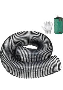 lot 20918 image: 69860 Lawn Vacuum Hose 84 Length (Maximum Elongation) by 6 Wide Leaf Vac Hose Replacemen Agri Fab 41882 Mow-N-Vacs and Chip-N-Vacs Riding Mower Flex Hose 45-0577, 45-0578,45-0567 - Retail $59