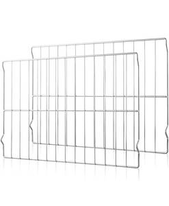lot 20924 image: Upgraded 2Pcs Range Oven Racks W10256908 for WhirlpoolKitchenAidRoperMaytagKenmore Range, Replaces W10138079, 3195710, W10179196, 24 x 15.75 Size, Not Universal - Retail $56