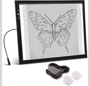 lot 20978 image: HSK A3 LED Artist tracing Light Box Copy Table, Adjustable High Brightness Light Pad for Tatto Drawing, Sketching, Animation,Diamond Painting Accessories - Retail $50