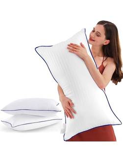 lot 20994 image: SEMZSOM Bed Pillows for Sleeping, King Size Pillows Set of 2 Cooling Luxury Hotel Quality Pillow with Premium Soft Down Alternative Filling for Back, Stomach or Side Sleepers - Retail $0