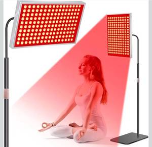 lot 20995 image: SAVILER� Red Light Therapy for Face & Body, 160 Dual-Wavelength LEDs Red Light Lamp Panel with Stand, 660nm 850nm Near Infrared Red Light Therapy Device for Home Skin Muscle - Retail $0