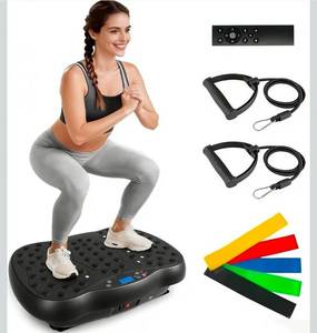 lot 21026 image: Vibration Plate Exercise Machine, 10 Auto Modes200-Levels Vibrating Plate for Lymphatic Drainage Weight Loss, 450lbs Capacity Whole Body Shake Plate for Women & Men - Retail $99