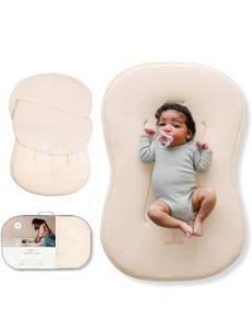 lot 21041 image: Snuggle Me� Baby Lounger Curve - Premium Organic Cotton with Foam Core, Machine-Washable Cover, Buttery-Soft & Breathable CSPC Compliant Infant Lounger Baby Nest Pillow with Travel Bag - Natural - Retail $118