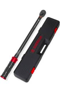 lot 21057 image: SUERCUP 12-Inch Click Torque Wrench- 40-320FT.LB54.2-433.6Nm Dual-Direction Adjustable 72 Tooth Drive Click Torque Wrench with Storage Case for Product Assembly and Car Repair - Retail $49
