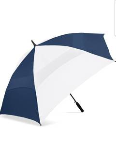lot 21067 image: ShedRain Golf Umbrella, 62-Inch Canopy, Auto Open, Wind-Resistant Golf Umbrella with EVA Handle, Lightweight - Retail $29