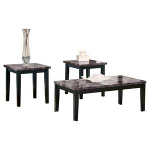 lot 52898 image: Maysville Occasional Table Black - Signature Design by Ashley Modern Living Room Furniture, Veneer Finish