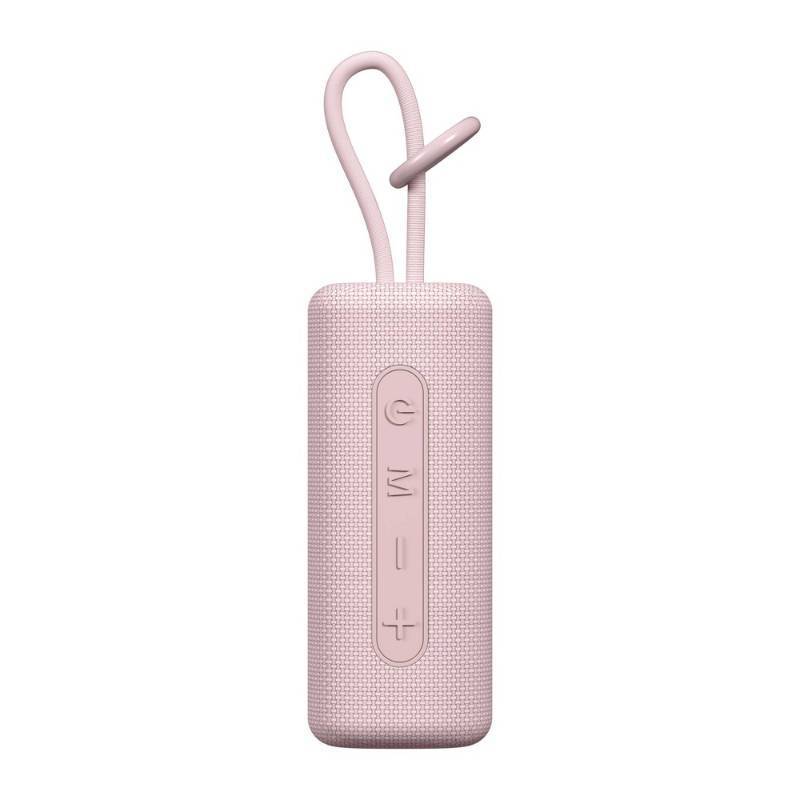 lot 1177 image: GEMS Wireless Outdoor Speaker - Cherry Pink Water-Resistant, Rechargeable, USB-C Connection - Retail $10