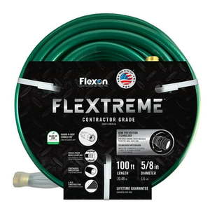 lot 1006 image: Flexon Contractor Grade Hose with Guard & Grip  58  x 100 - Retail $60