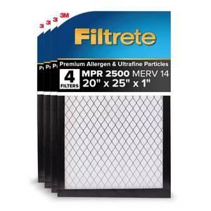 lot 1045 image: Filtrete 20x25x1 AC Furnace Air Filter, MERV 14, MPR 2500, High Performance Premium Allergen, Ultrafine Particles, Bacteria & Virus Filter, CERTIFIED Asthma & Allergy Friendly, 3-Pack - Retail $71