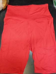 lot 1066 image: GROTEEN Biker Shorts for Women with Pockets-8 High Waisted Tummy Control Yoga Workout Running Gym Spandex Shorts - Retail $18