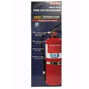 lot 1082 image: First Alert Heavy Duty Fire Extinguisher (FE3A40GR) - Retail $99