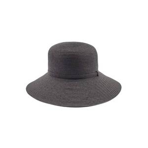lot 1101 image: Physician Endorsed Womens Camelia Straw Cloche Hat with Matching Straw Trim, Black - Retail $77