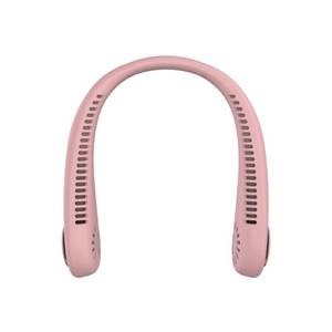 lot 1107 image: GEMS Portable Neck Fan - Cherry Pink - Retail $10
