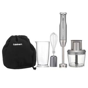 lot 1124 image: Cuisinart Variable Speed Immersion Blender with Food Processor - Retail $80