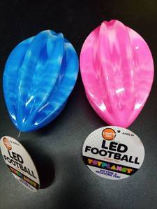 lot 1147 image: LED Light Up Football Fidget Toy Set - Retail $8