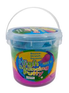 lot 1149 image: Toy Planet Rainbow High Bouncing Putty Bucket, Multicolored.44 lb - Retail $25
