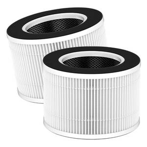 lot 1182 image: 2 Pack TD-1500 Replacement Filters for Tredy TD-1500 & TD-1500BM Air Puri-fier, 4-Stage H13 Ture HEPA Filter and Activated Carbon Filtration - Retail $30