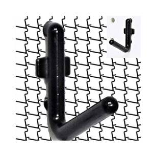 lot 1216 image: WallPeg 100Pcs Pegboard Accessory Peg Hook Set �� Durable, Self-Locking Black 14 L-Style FlexLock Peg Hooks for Hanging Tools, Storage, and Wall Organization - Retail $12