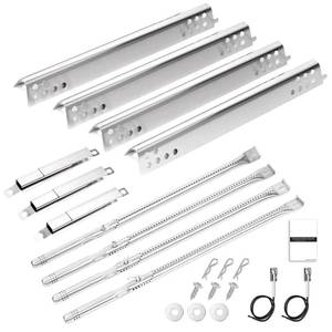 lot 1226 image: SearCook Grill Replacement Parts for Charbroil Performance 475 4 Burner 463347017 463377319 463335517 463376017 463342119, G470-0004-W1A, Heat Plates, Grill Burner, Crossover Tube Replacement kit - Retail $65