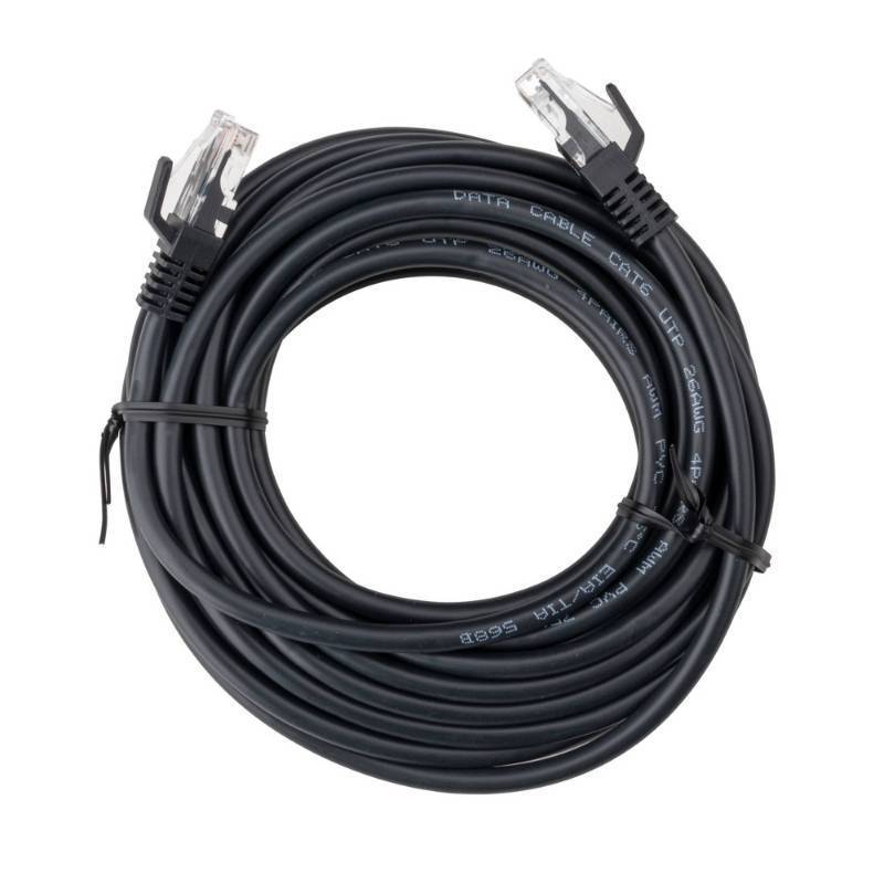 lot 2021 image: Cat 6 Ethernet Cable - dealworthy 25 Black RJ-45 Male-to-Male, 1.25 Gbps - Retail $14