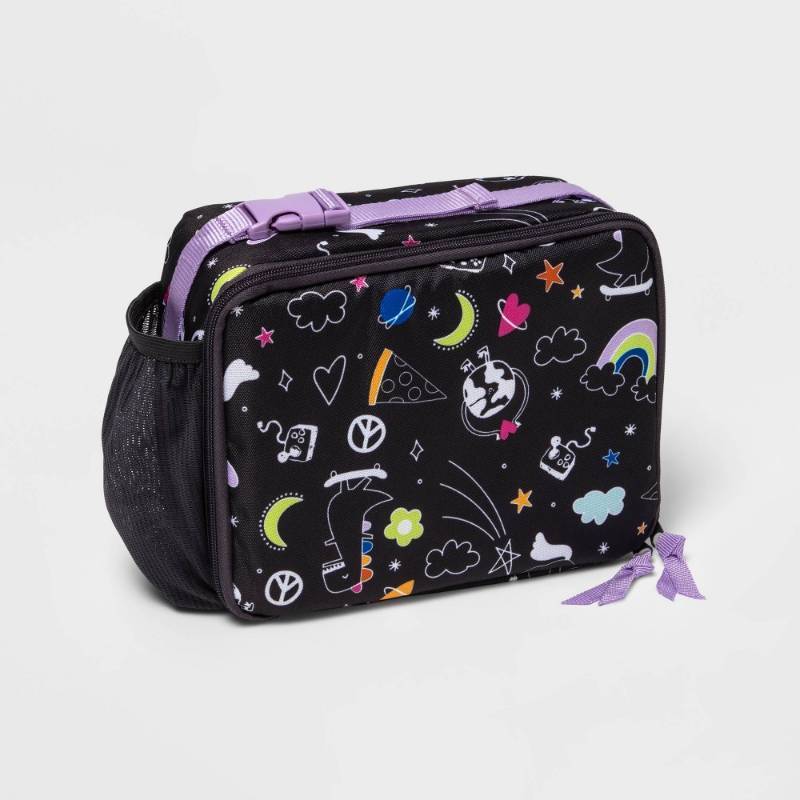 lot 2028 image: Classic Lunch Bag Doodle Print - Cat & Jack - Retail $10