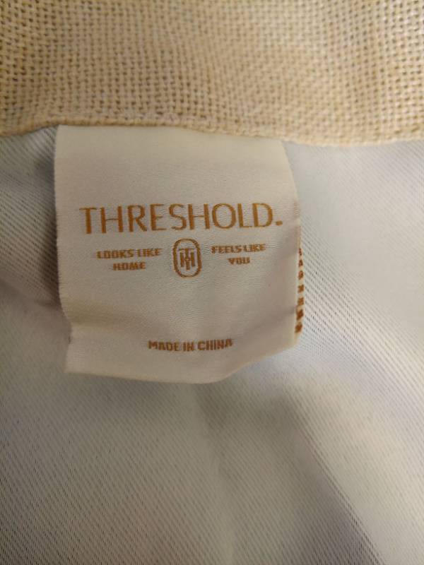 lot 2014 image: Threshold Home Collection Single Panel Room Darkening Curtain- Cream Colored - Retail $15