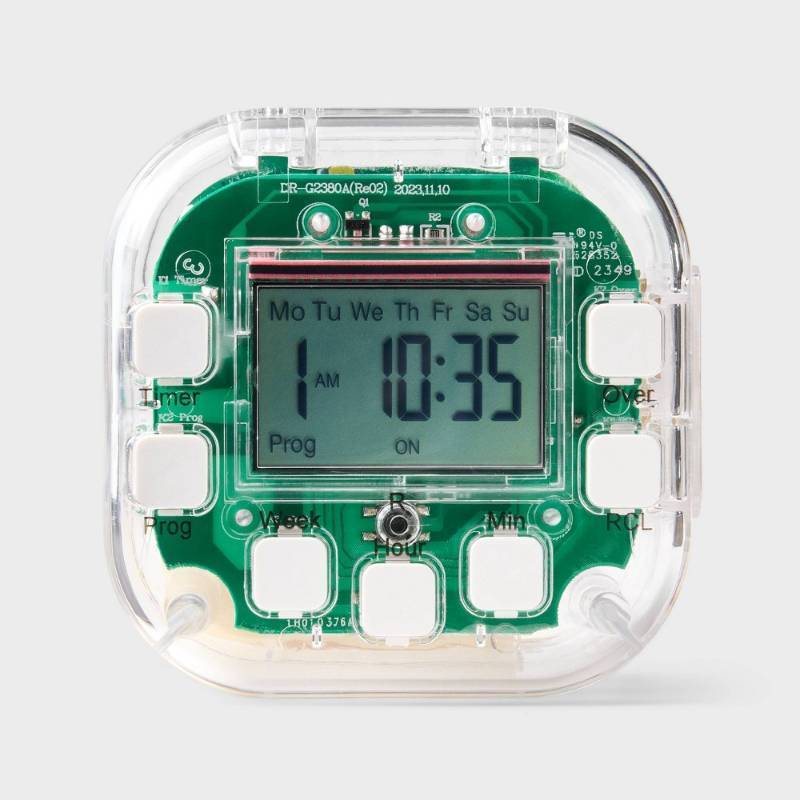 lot 2004 image: Grounded Outlet Digital Timer - heyday�� Indoor Plug-In Light Timer, 15A, Clear, 1-Year Warranty - Retail $10