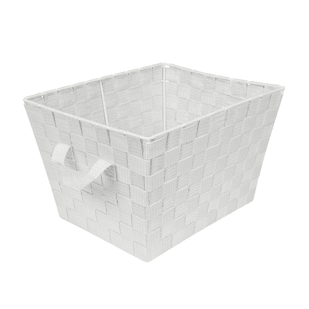 lot 2020 image: Simplify Woven Storage Basket in Grey - Retail $17