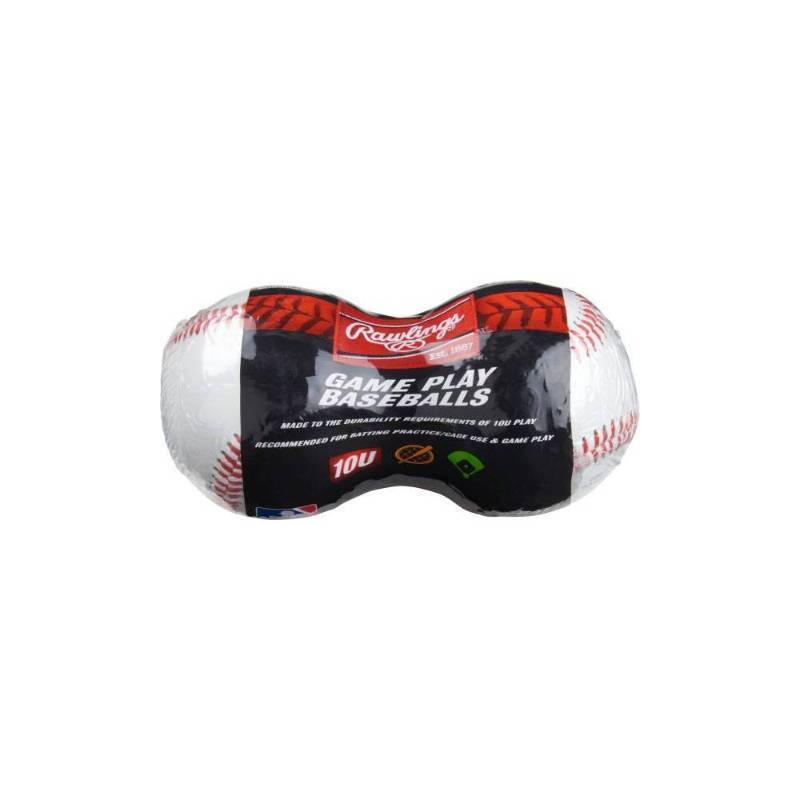 lot 2063 image: Rawlings 10 and Under Baseball - 2pk Official Size, Cork & Rubber Core - Retail $12