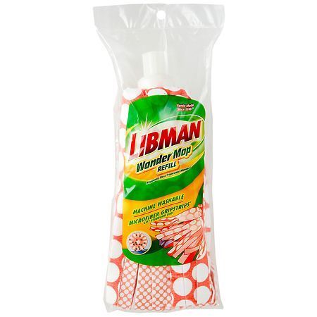 lot 2060 image: 2 pack Libman Wonder Mop Refill - Unscented - Retail $16