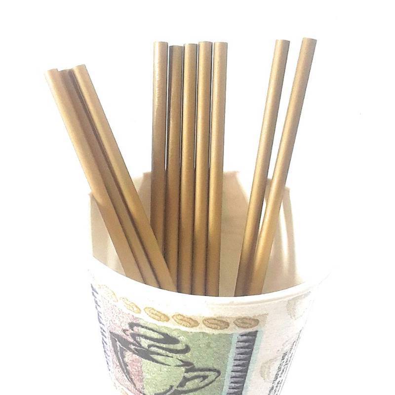 lot 2068 image: Weststone Brown Gold - 50pcs 6 (150mm) x 4.5mm Plastic Lollipop Sticks for Cake Pops or Lollipop Candy Retail $15