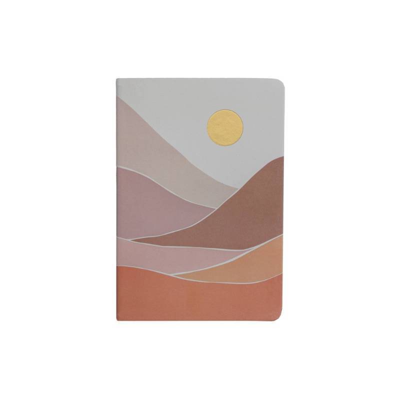 lot 2059 image: Ruled Journal 6x8 Desert Dusk - Eccolo Lined Notebook, Flexible Cover, Acid-Free Paper, 256 Pages, All Ages - Retail $8