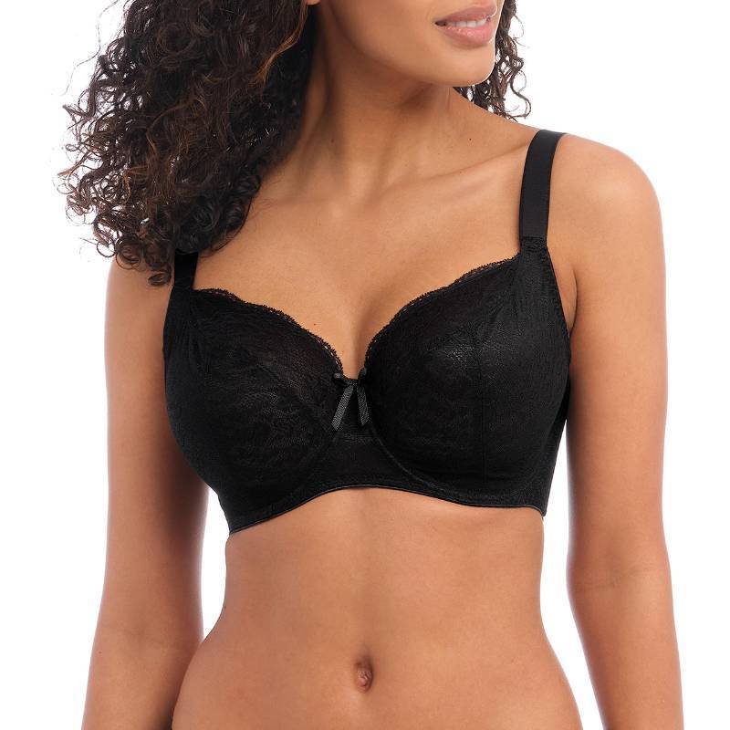 lot 2133 image: Freya Womens Fancies Underwire Balcony K Cup Bra Bra, Black, 34H - Retail $62