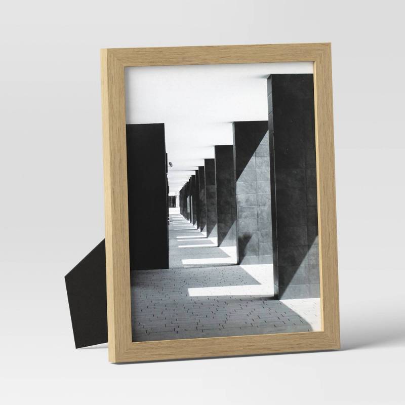lot 2087 image: 8 x 10 Thin Grain Frame Wood - Threshold�� Modern Style MDF Photo Holder, Tabletop Display - Retail $29
