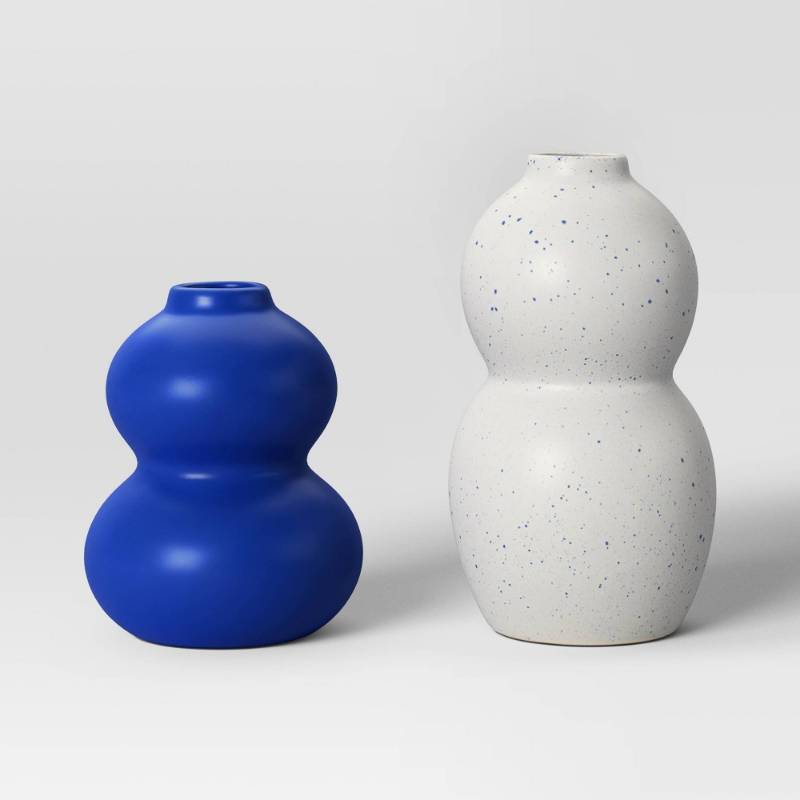 lot 2083 image: 2pk Bud Vase Cobalt - Room Essentials�� - Retail $10