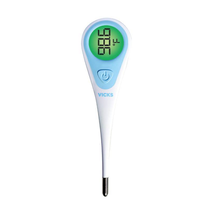 lot 2106 image: Vicks SpeedRead Digital Thermometer with Color-Coded Temperature Readings, Use as Oral Thermometer, Baby Rectal Thermometer or Under The Arm, Water Resistant, FSA and HSA Eligible -