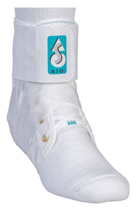 lot 2141 image: Med Spec ASO Ankle Stabilizer, White, Large, 264005 - Retail $32