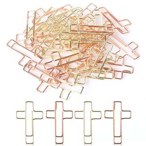 lot 509 image: Mr. Pen- Cross Paper Clips, Gold and Rose Gold Mix, 35 Pack, Bible Paper Clips, Bible Study Supplies for Christian Office and Home, Journaling Papers Clip, Christian Journaling Supplies - Retail $6