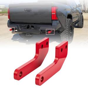 lot 540 image: T-TOP WLS Rear Recovery Points for 2024-2026 Toyota Tacoma, Red Rear Tow Hooks Recovery Points Hooks fits for 24 25 26 Tacoma 2PCS - Retail $89