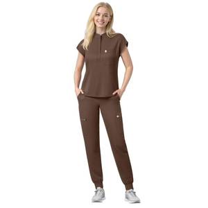 lot 561 image: Eipnare Scrubs Set for Women Medical Uniform Nurse Suit, Anti-Wrinkle Scrub Top Jogger Pant&11 Pockets,4 Way Stretch Workwear XS - Retail $30
