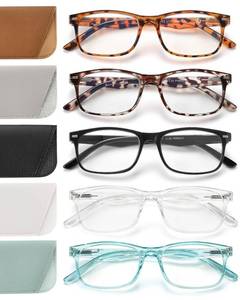 lot 609 image: JOLISU 5 Pack Reading Glasses For Women,Spring Hinges, Sturdy and Durable��1.50 - Retail $10