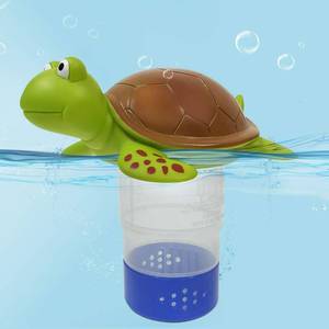 lot 617 image: Blufree Chlorine Floater, Floating Chlorine Dispenser for Pools, Cute Turtle Pool Chlorines Floater, Large Capacity Chlorines Pool Floater wAdjustable Release - Retail $20