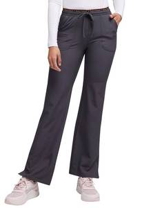 lot 630 image: HeartSoul Scrubs Womens Break On Through heart Breaker Low Rise Drawstring Pant,Pewter,X-Small - Retail $30