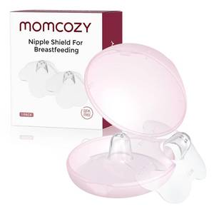 lot 632 image: Momcozy Silicone Nipple Shields for Breastfeeding, Flower Shape Petal Design, Ultra Thin & Soft for Flat or Inverted Nipples, Flexible Nursing Shield, BPABPS Free (1 Pair, 17mm) - Retail $10