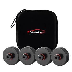 lot 639 image: Edulnke Lifting Jack Pads Compatible with Tesla Model 3SXY, Upgrade Sturdy Rubber Lift Pucks, 2016-2026 Lift Pad with Protective Ring, Floor Adapters Protects Battery & Chassis - Retail $19